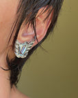 I COULD STRETCH FROM MY TIP TOES AND TOUCH EVERY BIT OF THE SKY // AQUAMARINE AND DIAMOND WINGED CLIPS