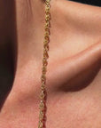 IN THE SECRET PLACES YOU WRAPPED AROUND ME // 22K GOLD EXTRA LONG GUARD CHAIN