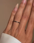 I WILL MAKE IT THROUGH // BLACK ENAMEL BAND SZ 6.6