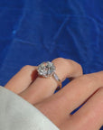 ONCE UPON A MIDNIGHT DREAM // 6.71CT ANTIQUE OLD MINE CUT DIAMOND ENGAGEMENT RING