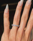 OH IT IS PERFECT, ISN'T IT? // SZ 4.25 CARRE CUT ETERNITY BAND