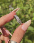 THE RIVER WAS WIDE AND BRILLIANT UNDER THE MOONLIGHT // VINTAGE ETERNITY BAND SZ 6.75