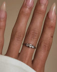 WELCOME TO MY WORLD, IT'S VERY ROMANTIC HERE WITH YOU IN IT // VICTORIAN THREE STONE RING