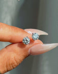 THE SUN DIPING BELOW THE DESERT HORIZON IN MY REARVIEW MIRROR // VINTAGE DIAMOND STUDS