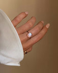 THE LADY OF THE LAKE, WHEN THE MOON IS FULL // EDWARDIAN MOONSTONE RING