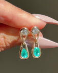 WALKING IN THE RAIN WITH NOTHING BUT THE SOUNDS OF THE JUNGLE AROUND ME // ONE OF A KIND PARAIBA TOURMALINE AND DIAMOND EARRINGS