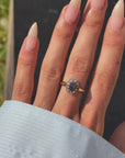 BEING WITH MYSELF IS LIKE FINDING TREASURES SCATTERED ALONG THE BEACH // SAPPHIRE CABOCHON AND ROSE CUT DIAMOND RINGS