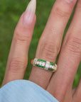 YOU WANT ME TO BE LIKE EVERYONE ELSE BUT I COULDN'T BLEND IN IF I TRIED // VINTAGE EMERALD AND DIAMOND POWER RING