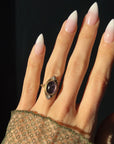 INSIDE THE LOOKING GLASS EVERYTHING I WANTED WAS REFLECTED RIGHT BACK TO ME // ART NOUVEAU AMETHYST RING