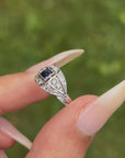 I COULD SPEND ALL DAY GETTING LOST, HERE // FRENCH ART DECO SAPPHIRE AND DIAMOND RING
