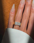 OF CINEMA AND OLD HOLLYWOOD // MID CENTURY DOUBEL DIAMOND SIGNET RING