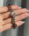 FIND ME ON THE DARK SIDE OF THE MOON // VICTORIAN DIAMOND CURB BRACELET