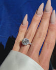 ONCE UPON A MIDNIGHT DREAM // 6.71CT ANTIQUE OLD MINE CUT DIAMOND ENGAGEMENT RING