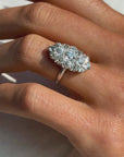 OF SKIPPING STONES ACROSS THE SPARKLING RIVER // ANTIQUE DIAMOND COBBLESTONE RING