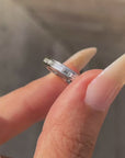 I HAVE TO SEE A MAN NAMED JACOB ABOUT A BAGUETTE // ESTATE DIAMOND ETERNITY BAND JACOB & CO SZ 6