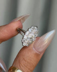 OF SKIPPING STONES ACROSS THE SPARKLING RIVER // ANTIQUE DIAMOND COBBLESTONE RING