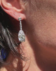 QUEEN FOR A DAY IN MY BATHROBE, MY GARDEN, MY BATHTUB AT NOON // 10.06CT OLD MONE CUUT DROP EARRINGS