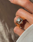 MY TABLE IS SET WITH INTENTION AND LOVE // FANTASTIC ANTIQUE TABLE CUT DIAMOND RING