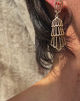 SOMETIMES I SWEAR THAT I COULD FLY IF I JUST CLOSED MY EYES RIGHT, I DO // GOLD VINTAGE CHANDELIER EARRINGS