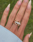 TIE ME UP IN RIBBONS OF GOLD // RETRO DIAMOND BOW TANK RING