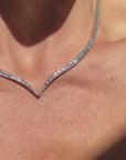 V IS FOR // VINTAGE BAGUETTE TENNIS NECKLACE