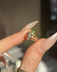 THE JANE RING // VICTORIAN THREE STONE NORTH SOUTH RING