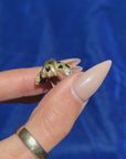 I DO WANT A CUDDLE AFTER MY CLAWS COME OUT // FRED PARIS ENAMEL LEOPARD CROSS OVER RING