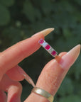 PICKING APPLES IN THE ORCHARDS AND THAT FIRST TASTE DANCING ON YOUR TONGUE // RUBY AND CARRE CUT DIAMOND FIVE STONE BAND