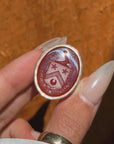 VENTURE AND GAIN // ANTIQUE WAX SEAL SIGNET RING
