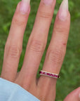 THE FRUIT BURST OVER MY TONGUE AND I FELT LIKE A CHILD AGAIN // VINTAGE RUBY BAR RING