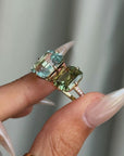 I HAD THE SOFT GREEN GRASS UNDERNEATH AND THE CLEAR BLUE SKIES ABOVE ME // BEAUTIFUL AQUAMARINE AND CHRYSOBERYL RING