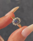 BEING WITH MYSELF IS LIKE FINDING TREASURES SCATTERED ALONG THE BEACH // SAPPHIRE CABOCHON AND ROSE CUT DIAMOND RINGS