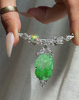 SHE TENDED HER MOTHERS GARDEN LIKE HER MOTHER HAD DONE BEFORE, LETTING THE NEW GROW STRONG AND HEDGING THE OLD // INCREDIBLE JADE AND DIAMOND BROOCH