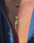 DISCO DIANE // ARTICULATED FEMALE FIGURE NECKLACE 