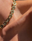 I SPELL LOVE WITH "D I O R" // VINTAGE CHRISTIAN DIOR SAPPHIRE AND RUBY GOLD NECKLACE