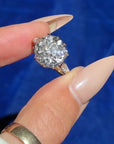 ONCE UPON A MIDNIGHT DREAM // 6.71CT ANTIQUE OLD MINE CUT DIAMOND ENGAGEMENT RING