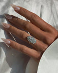 OF SKIPPING STONES ACROSS THE SPARKLING RIVER // ANTIQUE DIAMOND COBBLESTONE RING