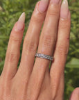 THE RIVER WAS WIDE AND BRILLIANT UNDER THE MOONLIGHT // VINTAGE ETERNITY BAND SZ 6.75