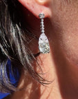 QUEEN FOR A DAY IN MY BATHROBE, MY GARDEN, MY BATHTUB AT NOON // 10.06CT OLD MONE CUUT DROP EARRINGS