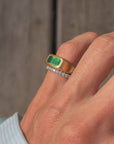 SMALL BUT MIGHTY IS A PINKY RINGED IN DIAMONDS // DIAMOND ETERNITY BAND SZ 4