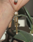 DISCO DIANE // ARTICULATED FEMALE FIGURE NECKLACE 