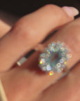 LIKE A RHINESTONE COWBOY // NATURAL FANCY BLUE DIAMOND RING
