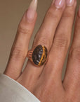 THE TIGERS EYE CARVED CAMEO