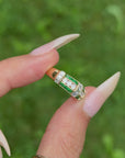 YOU WANT ME TO BE LIKE EVERYONE ELSE BUT I COULDN'T BLEND IN IF I TRIED // VINTAGE EMERALD AND DIAMOND POWER RING