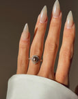 I COULD HOLD YOU ON MY TONGUE // VICTORIAN CHOCOLATE PEARL AND DIAMOND RING