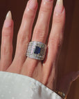 YOU BETTER BELIEVE I TAKE UP A LOT OF SPACE AND I DESERVE IT // MASSIVE DIAMOND AND SAPPHIRE CIGAR BAND