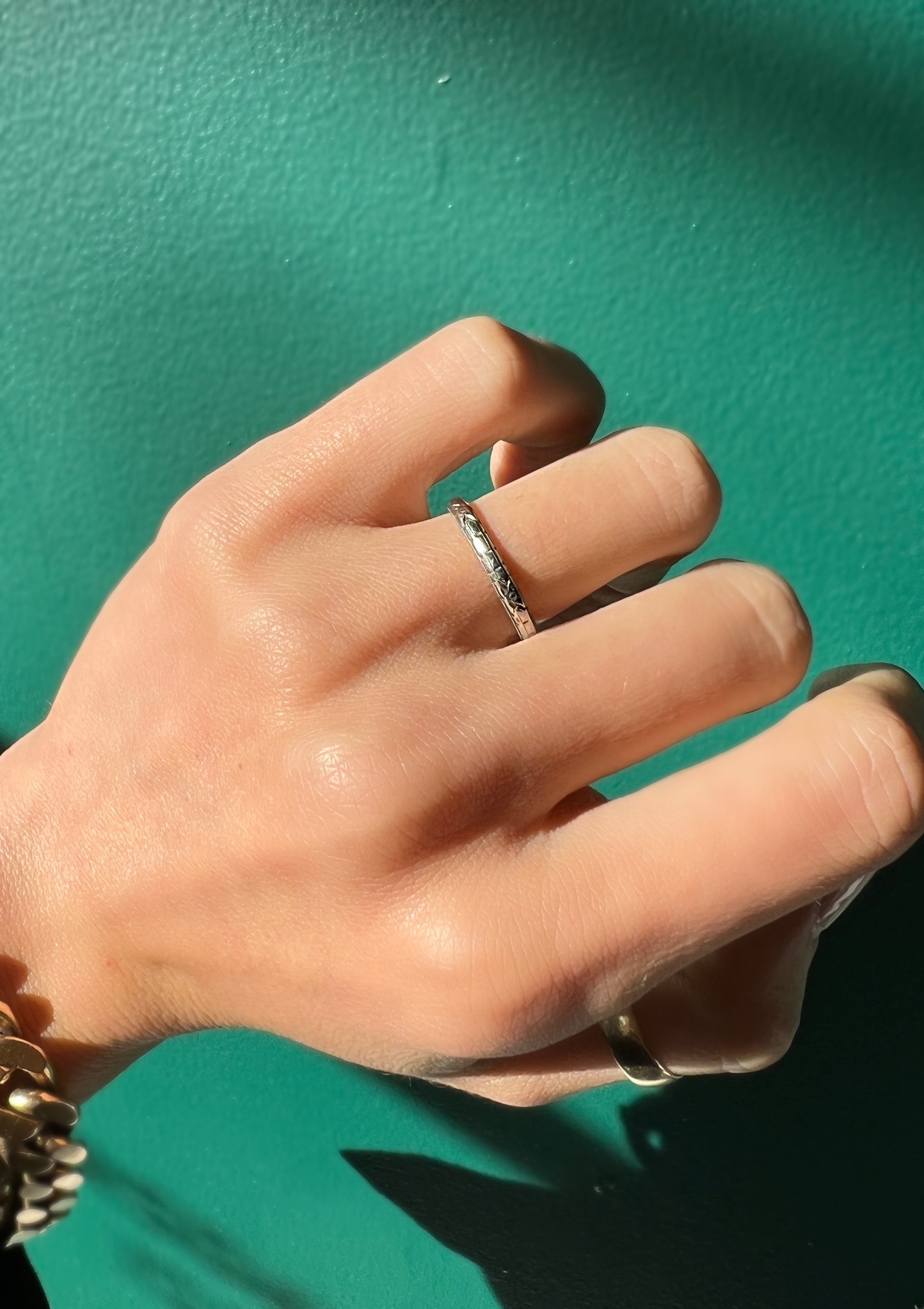 Simple Sparkling Band Ring