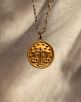 I'M A LIBRA, OF COURSE JUSTICE MATTERS TO ME // GOLD AND DIAMOND LIBRA ZODIAC PENDANT