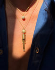 DISCO DIANE // ARTICULATED FEMALE FIGURE NECKLACE  ￼
