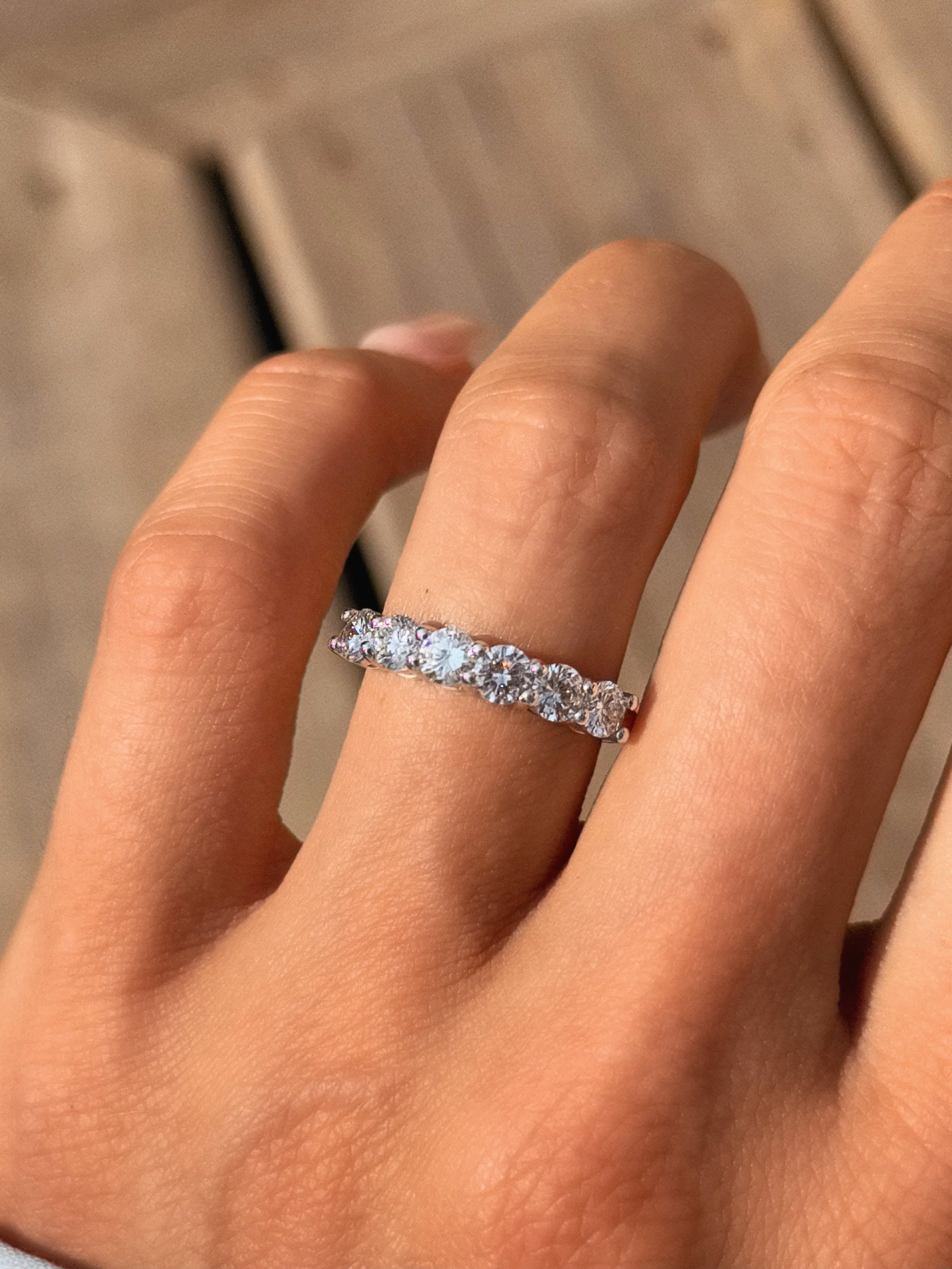 I JUST DIDN&#39;T KNOW WHAT I WAS MISSING UNTIL I HAD IT IN MY HANDS // 1.20CT DIAMND HALF BAND